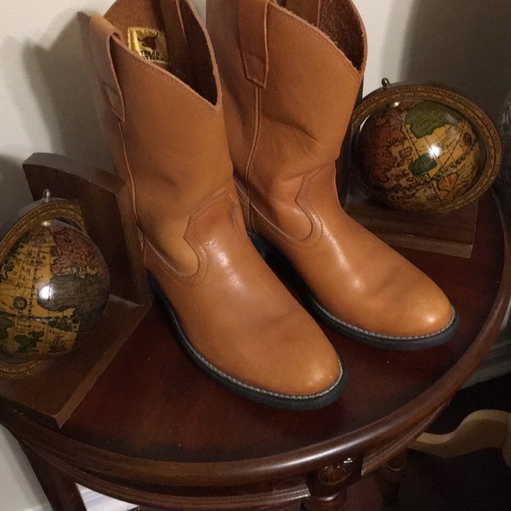 💃💥Sale💃💥Texas Steer Tan Boots 👢